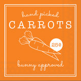 Boston International - 3-Ply 5" Cocktail Napkins - Hand Picked Carrots