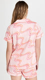 BedHead - Short Sleeve Shorty PJ Set -  In the Groove - XLarge
