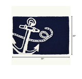 Jellybean - 30x20 Indoor/Outdoor Accent Rug - Navy Anchor