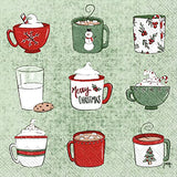 Boston International - 3-Ply 5" Cocktail Napkins - Christmas Sippin'