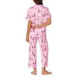 BedHead - Classic Stretch Cropped Jersey PJ Set - Tres Chic - Medium