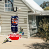 Hummer's Galore - 32 oz. Glass Hummingbird Feeder w/ UV Resistant Plastic Wrap - Auburn Tigers