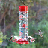 GC - Nature's Way - Decorative Glass Hummingbird Feeder - Vintage Blossom