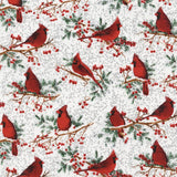 Andrea's Silicone - 8" Non-Slip Trivet - Glitter Cardinals