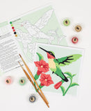 Elle Cree - 6x6 Mini Paint-by-Number Kit - Hummingbird