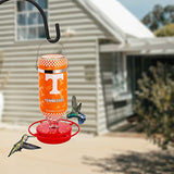 Hummer's Galore - 32 oz. Glass Hummingbird Feeder w/ UV Resistant Plastic Wrap - Tennessee Volunteers