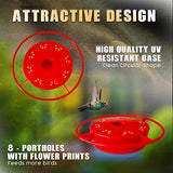 Hummer's Galore - 32 oz. Glass Hummingbird Feeder w/ UV Resistant Plastic Wrap - Texas A&M