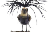 Mullanium - Steampunk Inspired Sculpture - Black & White Bird on Camera