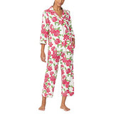 BedHead - 3/4 Sleeve Cropped Stretch Jersey PJ Set - Send Her Flowers - Large
