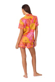 BedHead - Short Sleeve Shorty PJ Set - Sunkissed Poppies - Large