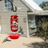 Hummer's Galore - 32 oz. Glass Hummingbird Feeder w/ UV Resistant Plastic Wrap - Mississippi State