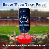 Hummer's Galore - 32 oz. Glass Hummingbird Feeder w/ UV Resistant Plastic Wrap - Penn State