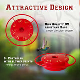 Hummer's Galore - 32 oz. Glass Hummingbird Feeder w/ UV Resistant Plastic Wrap - Mississippi State