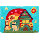 Jellybean - 20x30 Indoor/Outdoor Accent Rug - Peace, Love, Dog
