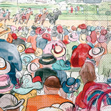 Boston International - 3-Ply 5" Cocktail Napkins - Kentucky Derby Spectators