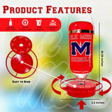 Hummer's Galore - 32 oz. Glass Hummingbird Feeder w/ UV Resistant Plastic Wrap - Ole Miss