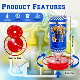 Hummer's Galore - 32 oz. Glass Hummingbird Feeder w/ UV Resistant Plastic Wrap - Kentucky Wildcats