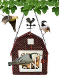 GC - Gift Essentials - Mesh Seed & Suet Bird Feeder - Barn