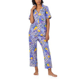 BedHead - S/S Sleeve Crop Jersey PJ Set - Majolica - Large