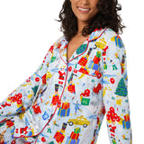 BedHead - Stretch L/S Pajama Set - A City Christmas - X-Large