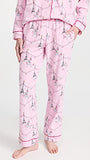 BedHead Pajamas - Long Sleeve Classic PJ Set - Christmas in Paris - XL (US 16)