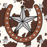 Boston International - 3-Ply 5" Cocktail Napkins - Horseshoe