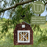 GC - Gift Essentials - Mesh Seed & Suet Bird Feeder - Barn