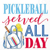 Boston International - 3-Ply 5" Cocktail Napkins - Pickleball