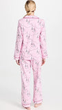 BedHead Pajamas - Long Sleeve Classic PJ Set - Christmas in Paris - XL (US 16)