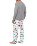 Bedhead - Men's Henley Flannel PJ Set - Holiday Rush - XS