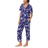 BedHead - S/S Stretch Jersey Cropped PJ Set - Isabella Flora - Medium