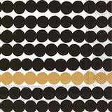 Boston International - 3-Ply 5" Cocktail Napkins - Rasymatto Black & Gold