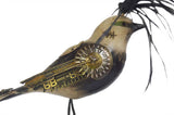 Mullanium - Steampunk Inspired Sculpture - Black & White Bird on Camera