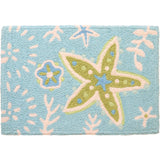 Jellybean - 20x30 Indoor/Outdoor Accent Rug - Marine Green Starfish
