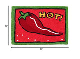 Jellybean - 30x20 Indoor/Outdoor Accent Rug - Red Hot Chili Pepper