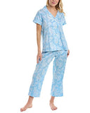 BedHead Pajamas Short Sleeve Cropped PJ Set Belle Eiffel XL (US 16)
