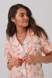 BedHead Pajamas BedHead - S/S Woven Cotton Poplin Cropped PJ Set - Charming Charleston - Medium