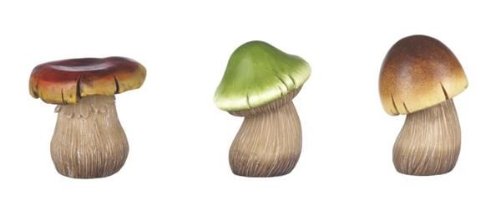 Ganz - Outdoor Garden Fantasy - Mushroom Figurines - Set of 3
