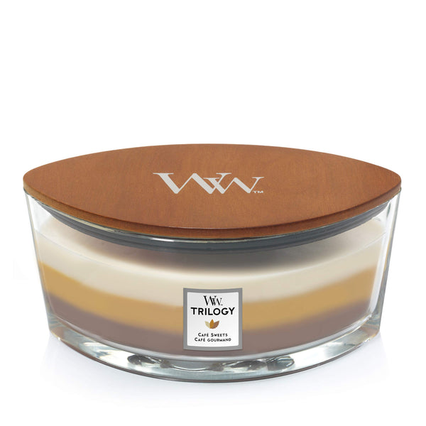 Woodwick - Ellipse Trilogy Candle 16oz. - Cafe Sweets