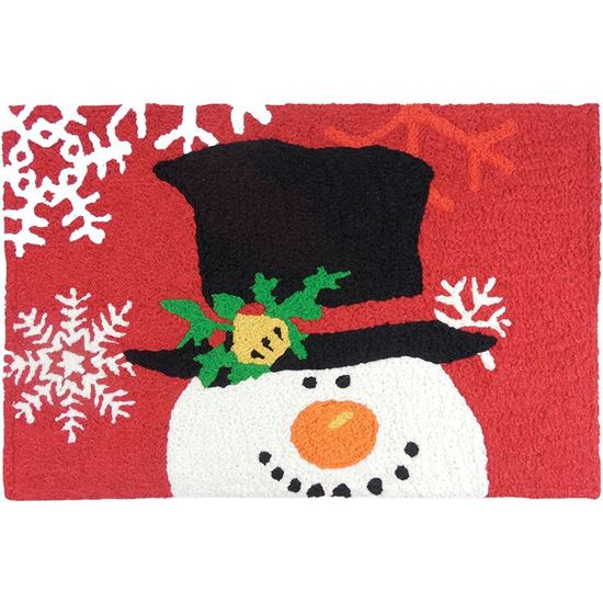 Jellybean - Indoor/Outdoor Rug - Snowman with Magic Hat