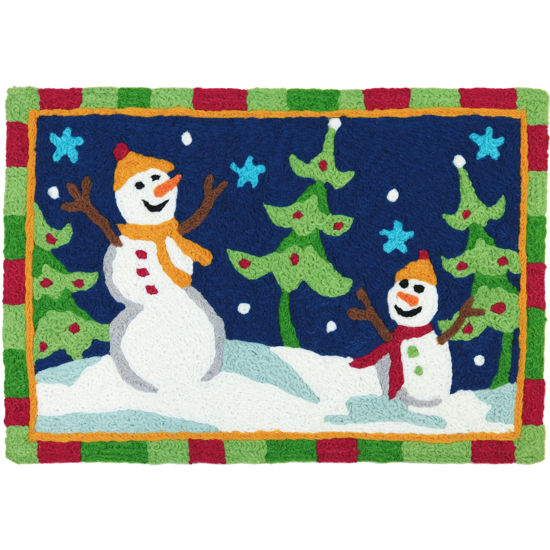 Jellybean - Indoor/Outdoor Rug - Dancing Christmas Trees & Snowmen