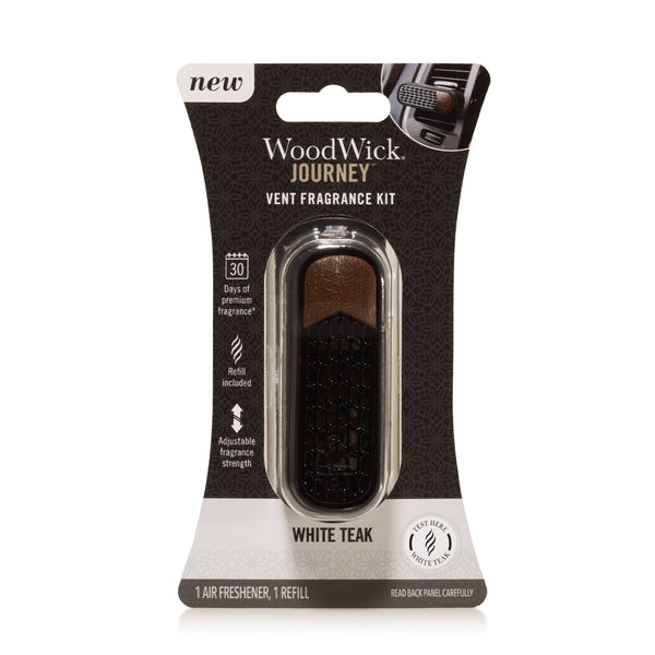 WoodWick - Car Clip-on Vent Fragrance Kit - White Teak