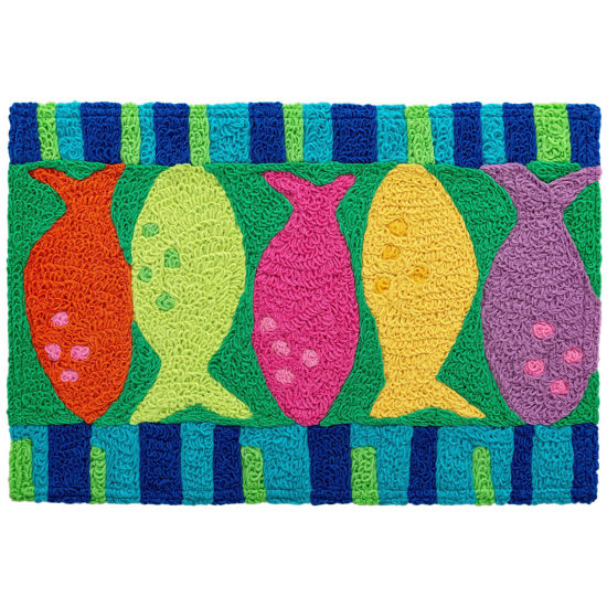 Jellybean - Indoor/Outdoor Rug - Watercolor Fish