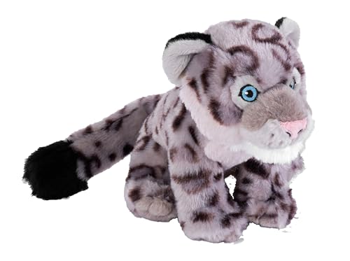 Wild Republic Cuddlekins Eco Mini Snow Leopard Cub, Stuffed Animal, 8 Inches, Plush Toy, Fill is Spun Recycled Water Bottles, Eco Friendly