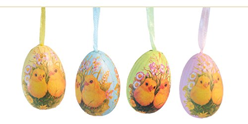 Boston International - Bag of 12 Printed Hanging Eggs - Chicks