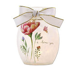 Stony Creek - Frosted Glass - 3" Lighted Vase - I Love You