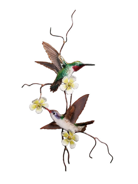 Bovano - Wall Sculpture - Broad Tailed & Violet Crowned Hummingbirds