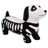 Boston International - 8.25" Skeleton Dog Candy Dish