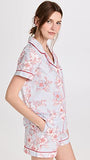 BedHead - Short Sleeve Shorty PJ Set - Courtyard Blooms - Large