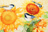 Olivia's Home - 32" x 22" Accent Rug - Golden Sunflowers & Chickadees